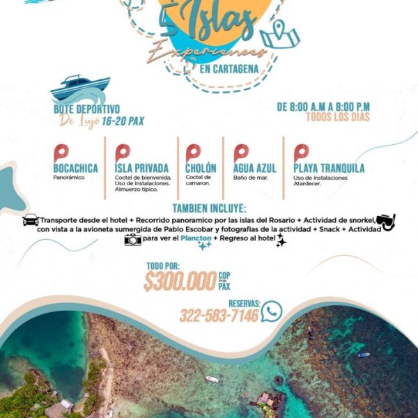 Tour 5 Islas desde Cartagena de Indias